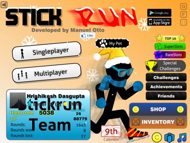 Stick Run - Screenshot - Game Title (World) - 1017x767