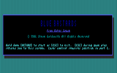 Blue Bastards from Outer Space - Screenshot - Game Title (World) - 640x400