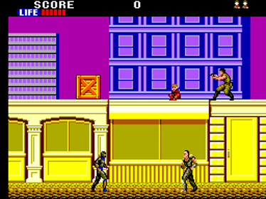 Shinobi: The Real Ninja - Screenshot - Gameplay (World) - 256x192