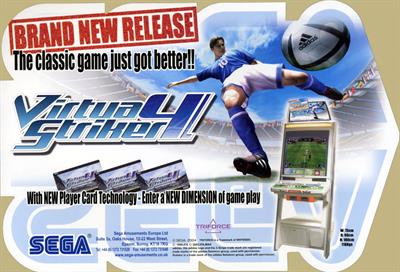 Virtua Striker 4 - Advertisement Flyer - Front (Europe) - 1246x850