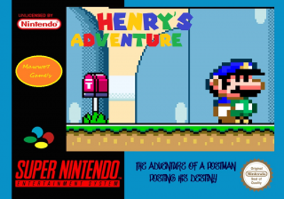 Super Mario World: Henry's Adventure - Fanart - Box - Front (Europe) - 320x224
