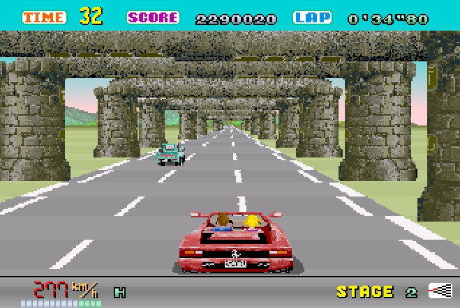 Illustration of OutRun: Amiga Edition