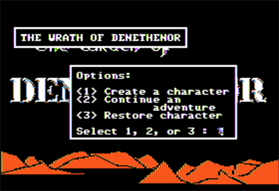 Wrath of Denethenor - Screenshot - Game Select (null) - 560x384