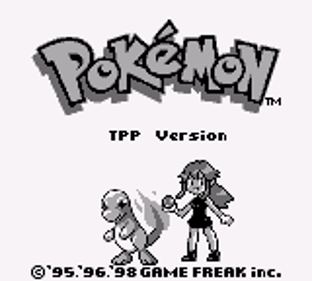 Twitch Plays Pokémon: Anniversary Red - Screenshot - Game Title (World) - 160x144