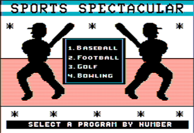 Arcade Games and Sports Spectacular - Screenshot - Game Title - 280x192