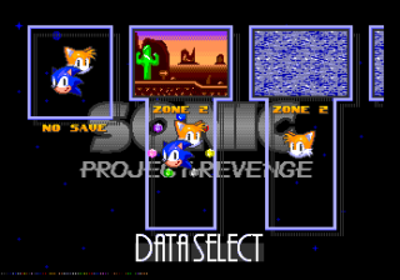 Sonic: Project Revenge - Screenshot - Game Select (null) - 320x224