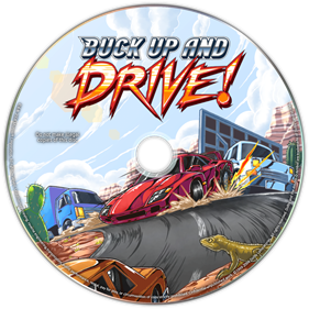 Buck Up And Drive! - Fanart - Disc (North America) - 1459x1458