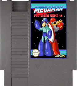 Mega Man: Proto Man Hacks 1-6 - Cart - Front (World) - 674x756