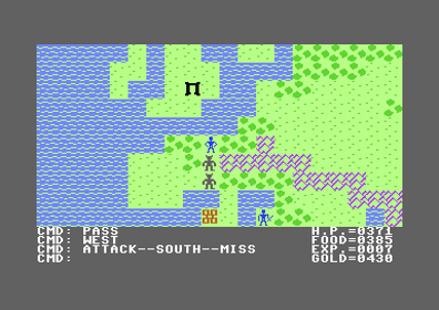Ultima II Grand - Screenshot - Gameplay (World) - 384x272