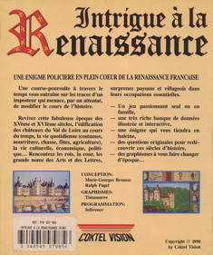 Intrigue à la Renaissance - Box - Back (France) - 1193x1426