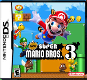 New Super Mario Bros. 3 - Fanart - Box - Front (North America) - 273x252