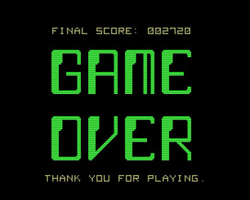 Solar Fox II - Screenshot - Game Over (null) - 544x434