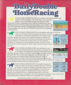 Daily Double Horse Racing - Box - Back (Europe) - 670x800