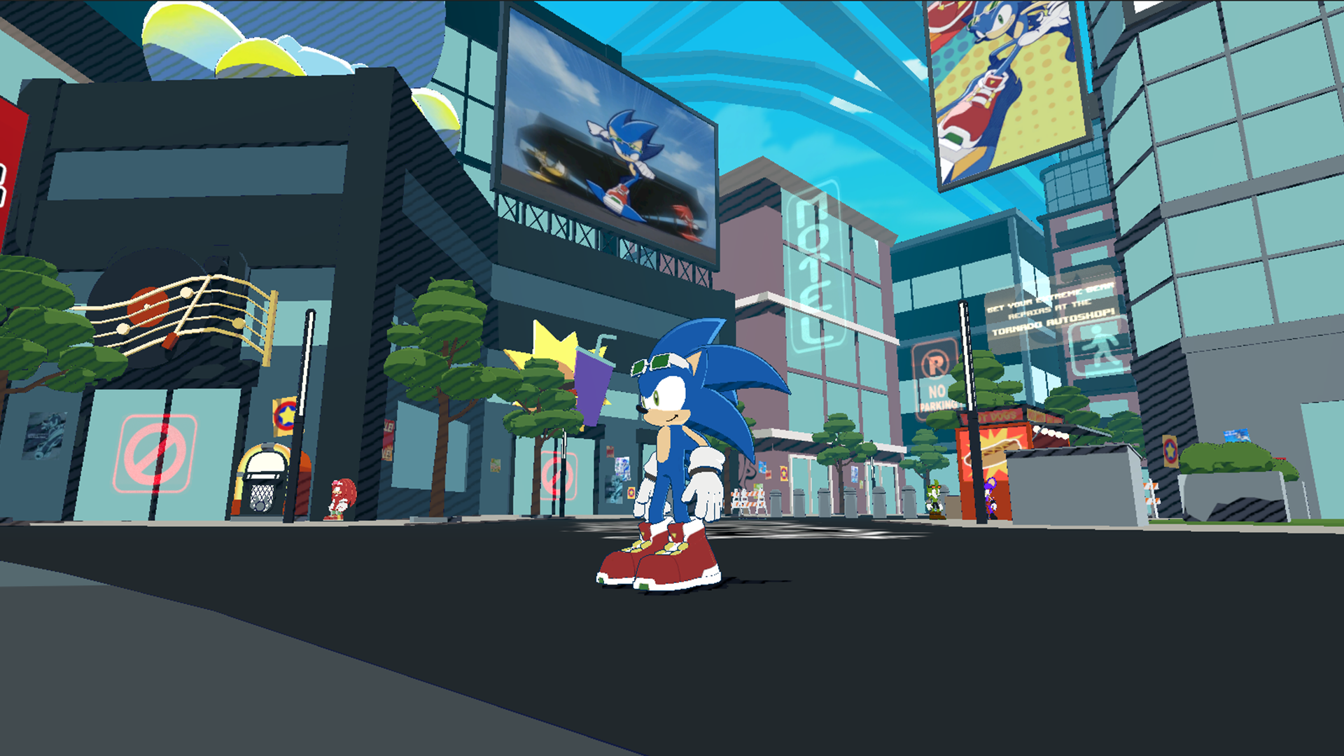 Illustration of Sonic Riders Hub