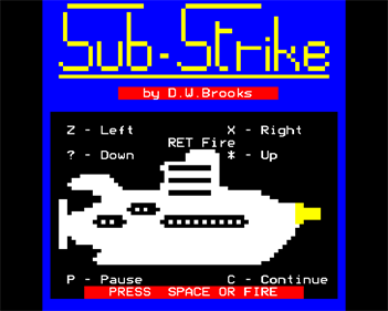 Sub Strike - Screenshot - Game Select (null) - 640x512