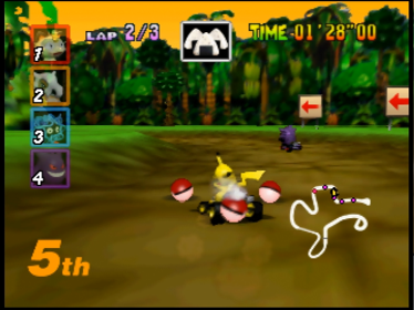 Pokemon Kart 64 - Screenshot - Gameplay (United States) - 640x480