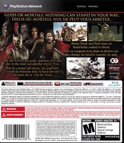 Legends: Warriors of Troy - Box - Back (North America) - 694x800