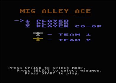 Mig Alley Ace - Screenshot - Game Select (World) - 336x240