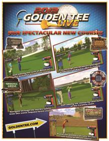 Golden Tee LIVE 2013 - Advertisement Flyer - Front (null) - 618x800