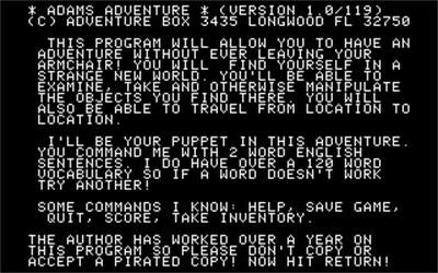 Voodoo Castle - Screenshot - Game Title (United States) - 320x200