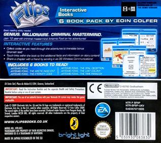 Flips Interactive Books 6 Book Pack: Eoin Colfer: Artemis Fowl - Box - Back (Europe) - 768x680