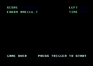 Cobra Raccce...! - Screenshot - Game Title (North America) - 336x240