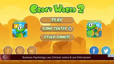 Croc's World 2 - Screenshot - Game Title (World) - 1024x577