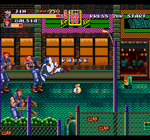 Earthworm Jim in Streets of Rage 2 - Screenshot - Gameplay (World) - 256x240