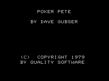 Poker Pete - Screenshot - Game Title (null) - 512x384