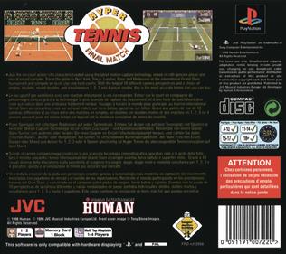 Hyper Tennis: Final Match - Box - Back - 1659x1471