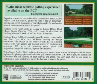 Picture Perfect Golf - Box - Back (North America) - 884x765