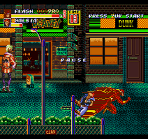 Flash in Streets of Rage 2 - Screenshot - Gameplay (World) - 256x240