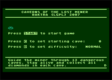 Caverns of the Lost Miner - Screenshot - Game Title (Europe) - 336x240