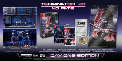 Terminator 2D: No Fate - Advertisement Flyer - Front (World) - 6000x3000