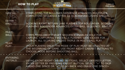 WWE Legends of Wrestlemania (RyGuy) - Arcade - Controls Information (null) - 1920x1080