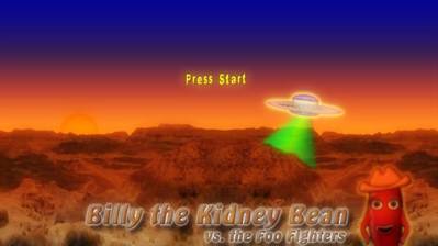 Billy the Kidney Bean vs. The Foo Fighters - Screenshot - Game Title (World) - 1000x562