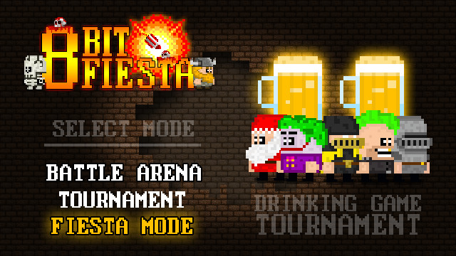 Illustration of 8Bit Fiesta: The Drinking Game!