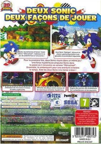 Sonic Generations - Box - Back (France) - 283x402