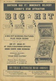 Big Hit (Exhibit) - Advertisement Flyer - Front (North America) - 1200x1726