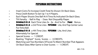 Pepsiman - Arcade - Controls Information (null) - 1920x1080