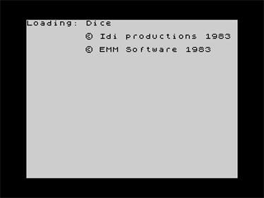 Dice (EMM Software) - Screenshot - Game Title (null) - 640x480