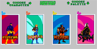 X-Men Arcade Remake - Screenshot - Game Select (null) - 396x200