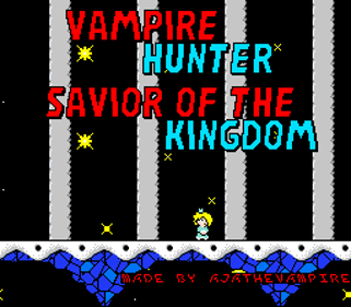 Vampire Hunter Savior Of The Kingdom - Screenshot - Game Title (World) - 256x224