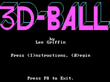 3D-Ball - Screenshot - Game Title (null) - 640x480