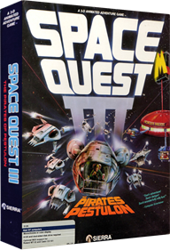 Space Quest III: The Pirates of Pestulon - Box - 3D (North America) - 850x1244