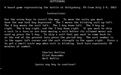 Gettysburg - Screenshot - Game Title (null) - 640x400