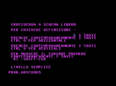 Cruciverba (Edizione Softgraf) - Screenshot - Game Title (null) - 694x516