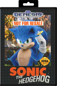 Teen Sonic in Sonic 1 - Box - Front - Reconstructed (North America) - 817x1239