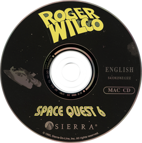 Space Quest 6: Roger Wilco in The Spinal Frontier - Disc (Europe) - 920x921