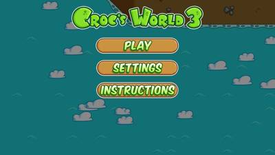 Croc's World 3 - Screenshot - Game Title (World) - 1280x720